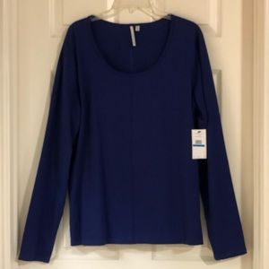 Calvin Klein Evening Cobalt blue long sleeve top